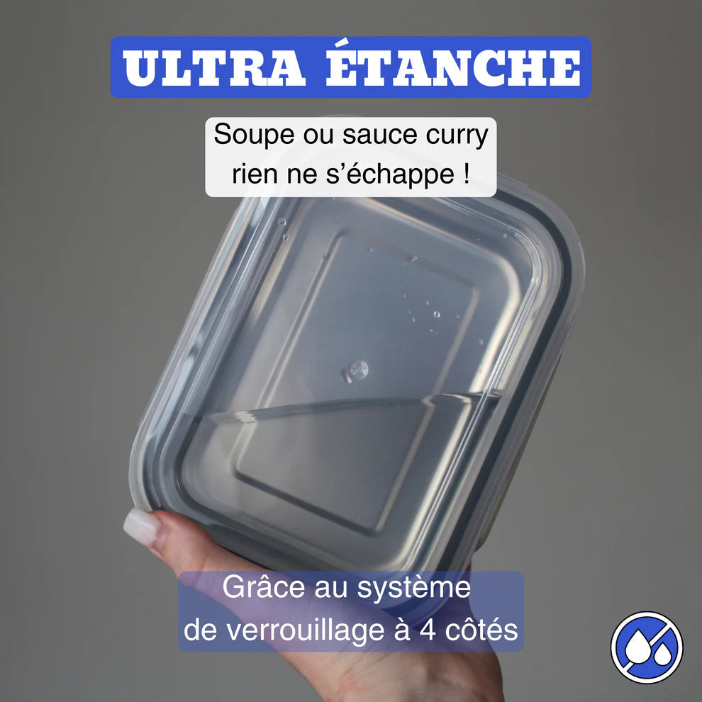 VitalBox™ : Dites adieu au plastique. Mangez sain et organisez votre Cuisine avec l'inox premium.