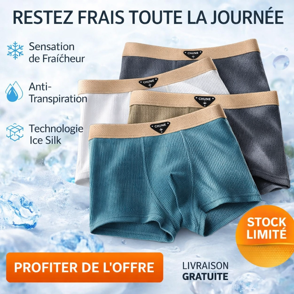 PureFlex™: PACK DE 4 BOXERS DOUX POUR HOMME