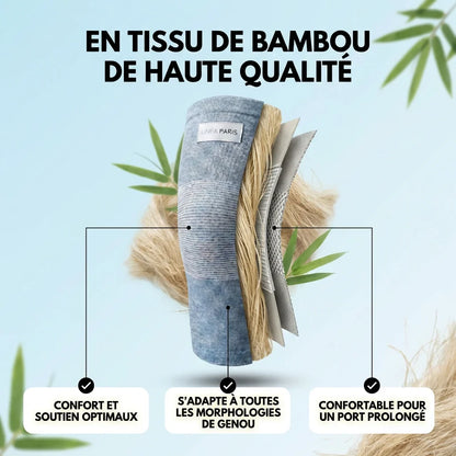 Haltiva: Genouillères de maintien en bambou ( Le confort absolu, même endormi)