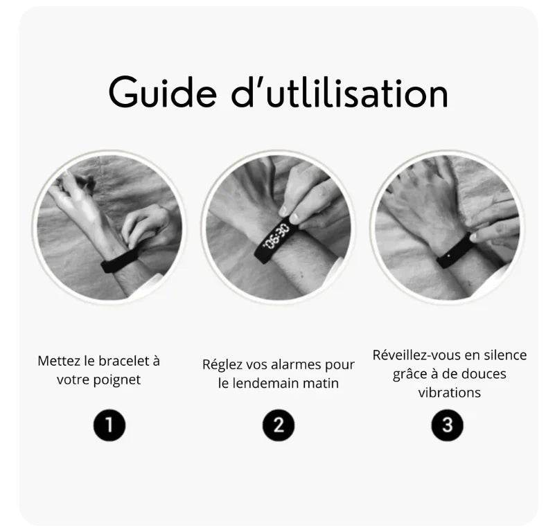 Bracelet intelligent | Réveil Vibrant Nouvelle Génération