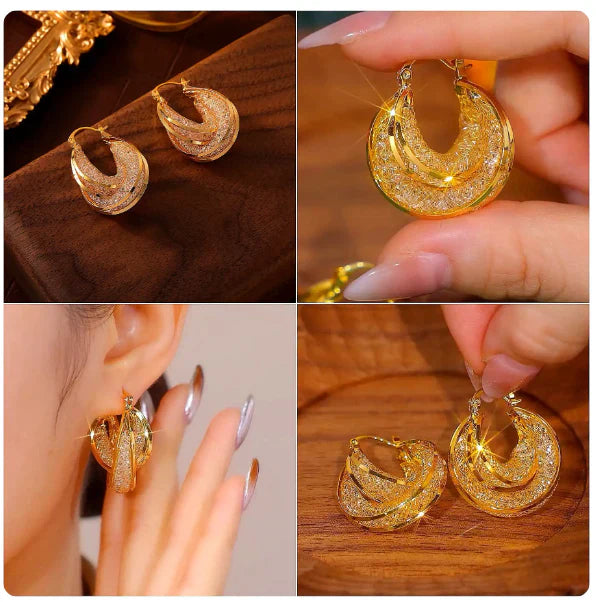 Boucles d’Oreilles Vintage Or - Le Secret de l'élégance !