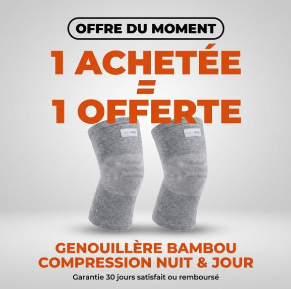 Haltiva: Genouillères de maintien en bambou ( Le confort absolu, même endormi)