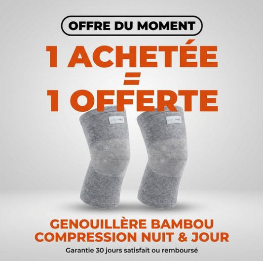 Haltiva: Genouillères de maintien en bambou ( Le confort absolu, même endormi)
