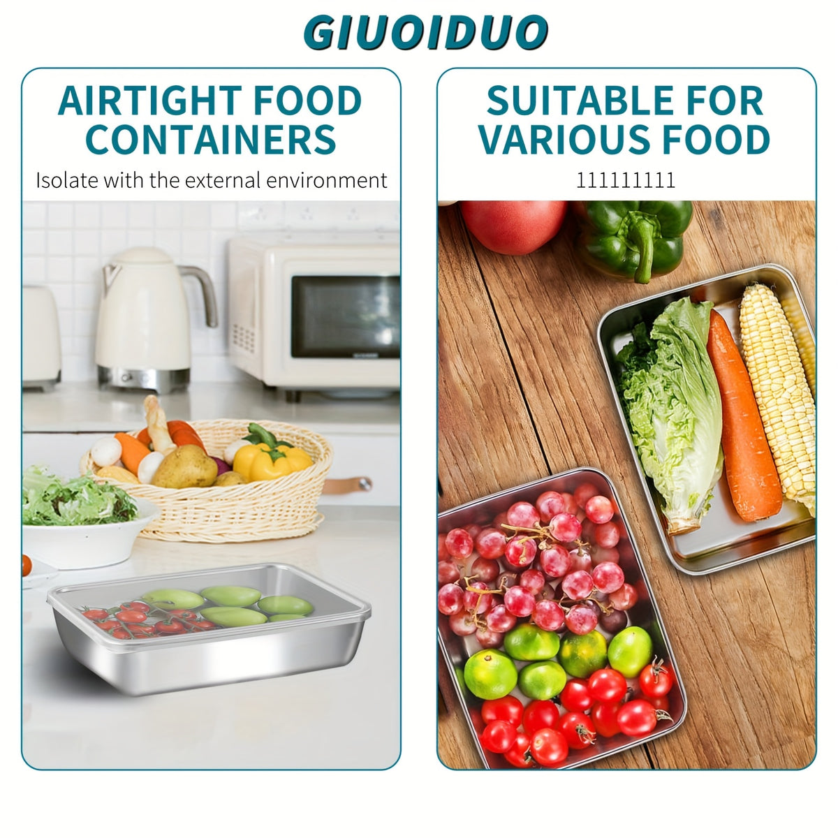 VitalBox™ : Dites adieu au plastique. Mangez sain et organisez votre Cuisine avec l'inox premium.