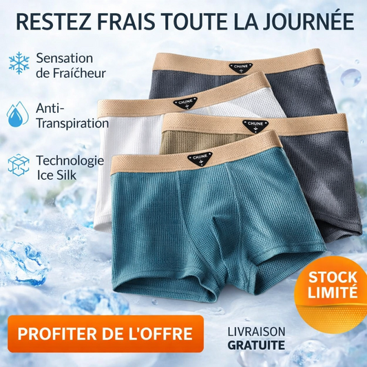 PureFlex™: LOT DE 4 BOXERS DOUX POUR HOMME