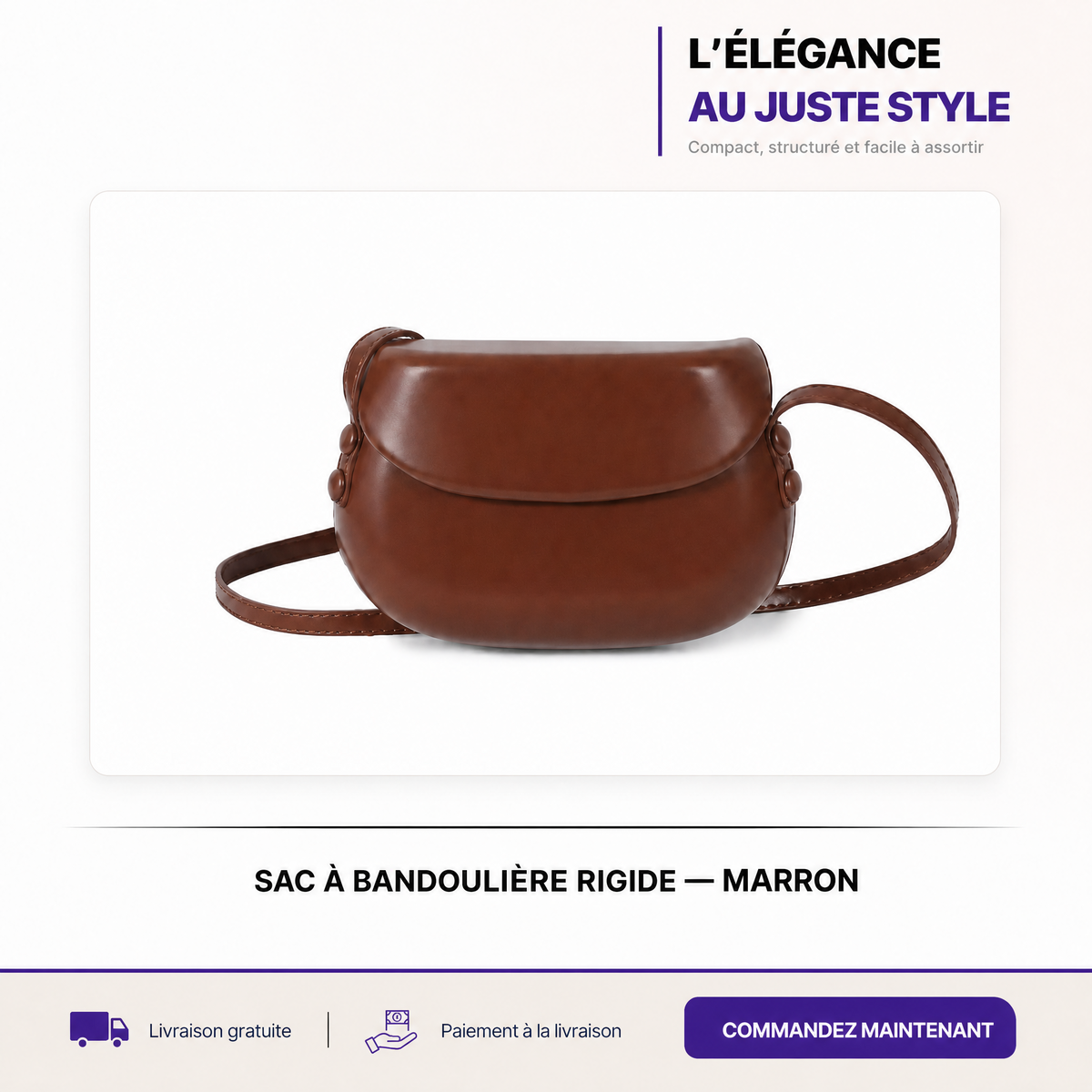 Sac à Bandoulière Rigide : Le sac tendance qui s'adapte à tout !